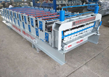 ประเทศจีน White Color Smart Double Layer Roll Forming Machine For Corrugated Tile ผู้ผลิต